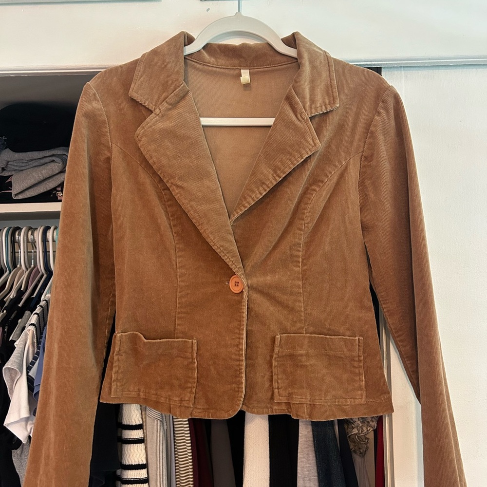 Women's Tan Corduroy Jacket